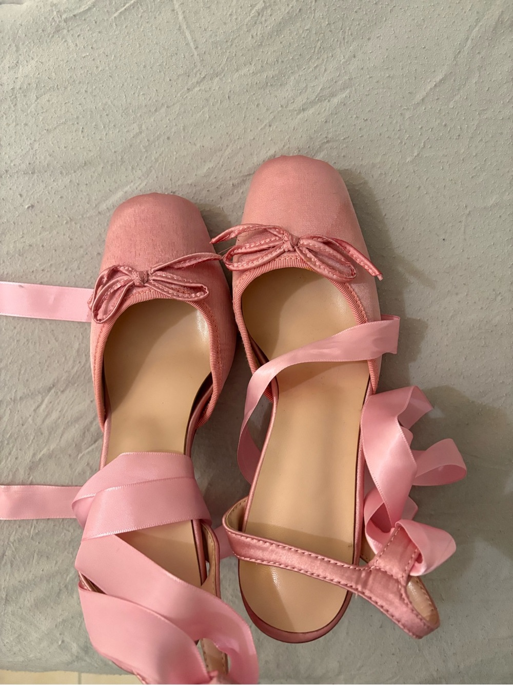 Pink Satin Ballet heels- inspired look